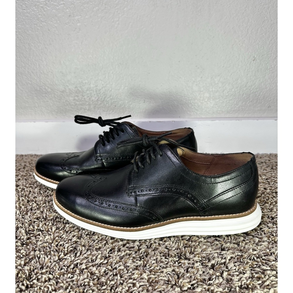 Cole Haan ØriginalGrand Wingtip Oxford Shoes Men's 8.5 Black Leather C26469